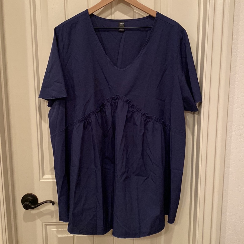 NWOT Shein Flutter Sleeve Blouse 3X - Picture 5 of 10